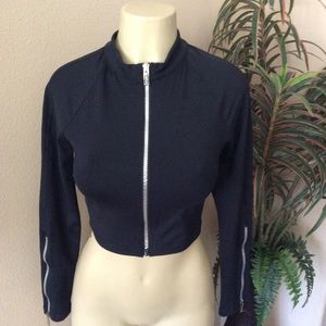 Bebe sport size M mock neck front zip jacket